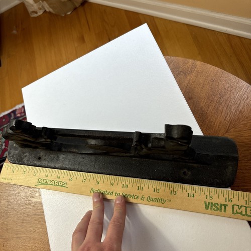 Antico raschietto scarponi in ghisa stile vintage boscaioli americani scarso - Foto 14 di 19