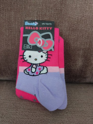 Hello Kitty Tights 7-8 Years Old Pink - Picture 1 of 3