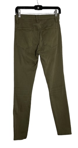 Women's Frame Le High Skinny Jeans in Army Green Size 27 - Picture 2 of 5
