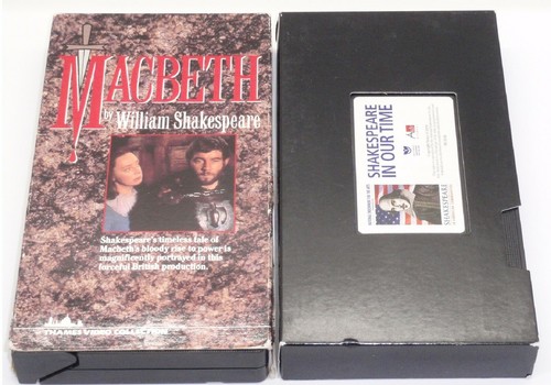 MACBETH William Shakespeare In Our Time JULIUS CAESAR 3 VHS Charlton Heston OOP - Foto 2 di 10