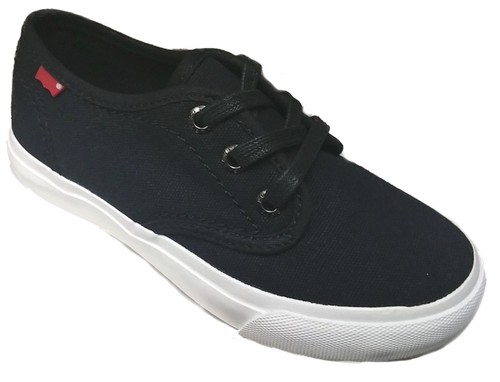 Levis 545095-01A Evan Canvas Yth's (M) Black Canvas Skateschuhe