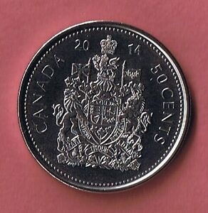 2014 CANADA 50 CENTS  Half Dollar COIN Uncirculated from roll