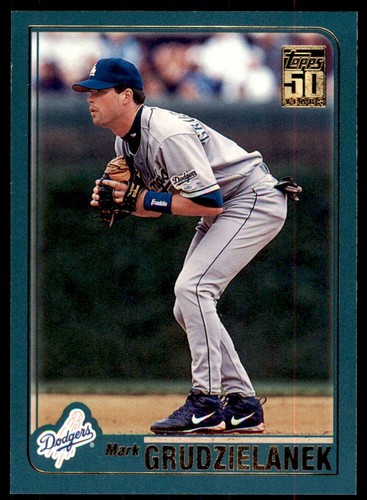 2001 Topps Mark Grudzielanek . Los Angeles Dodgers #206 - Picture 1 of 2