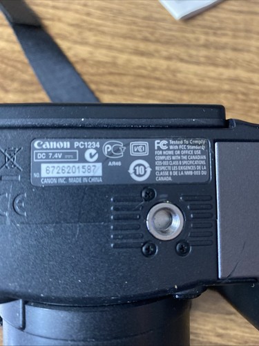 Canon PowerShot S5 IS 8.0MP 12x Optical Zoom Digital Camera PC1234 Black Tested - Picture 7 of 8