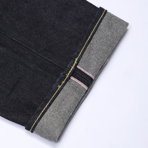 IRON HEART 666S-14 14oz Selvedge Denim Slim Straight Jeans Motorcycle One Washed - Picture 8 of 12