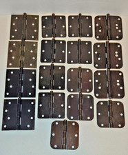 Lot of 17 Door Hinges ~ Mix of Black & Antiqu...