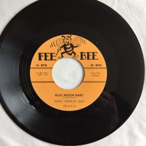 Dave "Diddlie" Day – Blue Moon Baby / Suzanne My Love 7", 45 RPM, Reissue - Picture 2 of 4