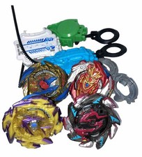lot 35  20 Beyblade launchers rippers ripcords Tomy etc. extras DVDs