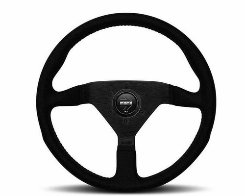 Momo MonteCarlo Alcantara Steering Wheel 350mm Black Stitching MCL35AL1B - Picture 1 of 8