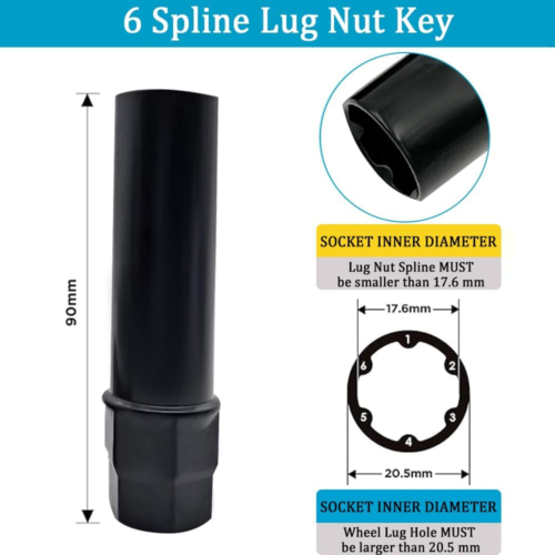 2PCS Wheel Lock Removal Tool, Wheels Lug Nuts, Wheel Tools Lug Nut Remover Wheel - Picture 3 of 12