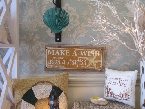 "Letrero ""Haz un deseo upon una estrella de mar"" - letrero de madera personalizado - decoración de playa - costa" - Imagen 4 de 6