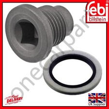 Oil Sump Drain Plug Seal Febi 101250 For Volvo 480 S40 MK1 V40 MK1 1980 to 04
