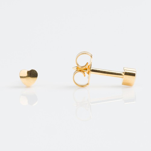 STUDEX 6 PAIRS GOLD PLATED SHAPES EARRINGS EAR PIERCING STUD HYPOALLERGENIC - Picture 4 of 7