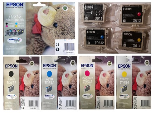 Original Epson Druckerpatrone T0611 T0612 T0613 T0614 B C M Y Tintenpatrone - Bild 1 von 13