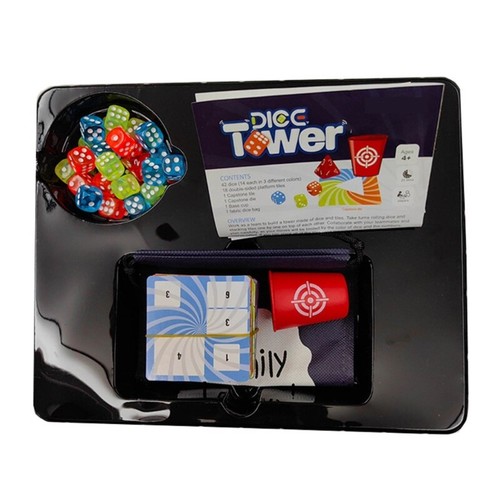 Educational Dices Tower Game Cognitive Skill Stacking Toy Family Board Game Toy - Bild 7 von 8