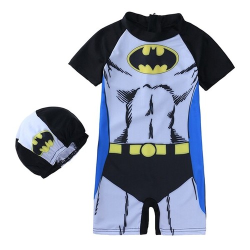 Boys Girls Superman Captain America Frozen Elsa Unicorn Swimwear Set Swimsuit - Picture 22 of 24