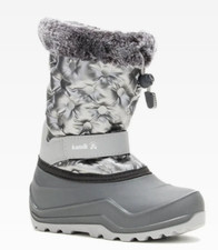 KAMIK  PENNY 3  WINTER BOOTS - GIRLS SIZE 11 - SILVER