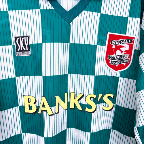 Original Walsall 1996-1997 Away Football Shirt Sky Lesiure - Picture 4 of 9