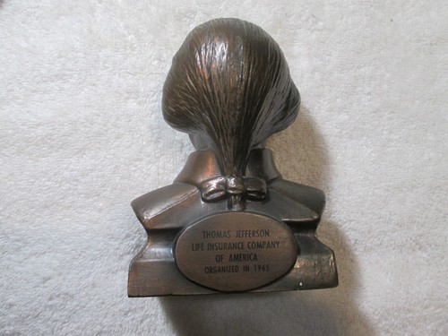 Vintage 1960's Advertising Thomas Jefferson Life Insurance Coin Bank - Picture 4 of 8