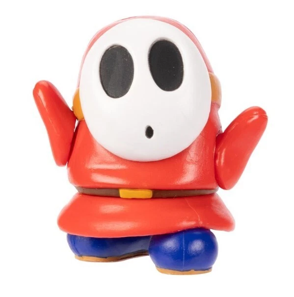 NUEVO Jakks 86726 RED SHY GUY 2.5 Pulgadas Mini-Figura Super Mario Bros Nintendo Juguete Foto 2 de 2