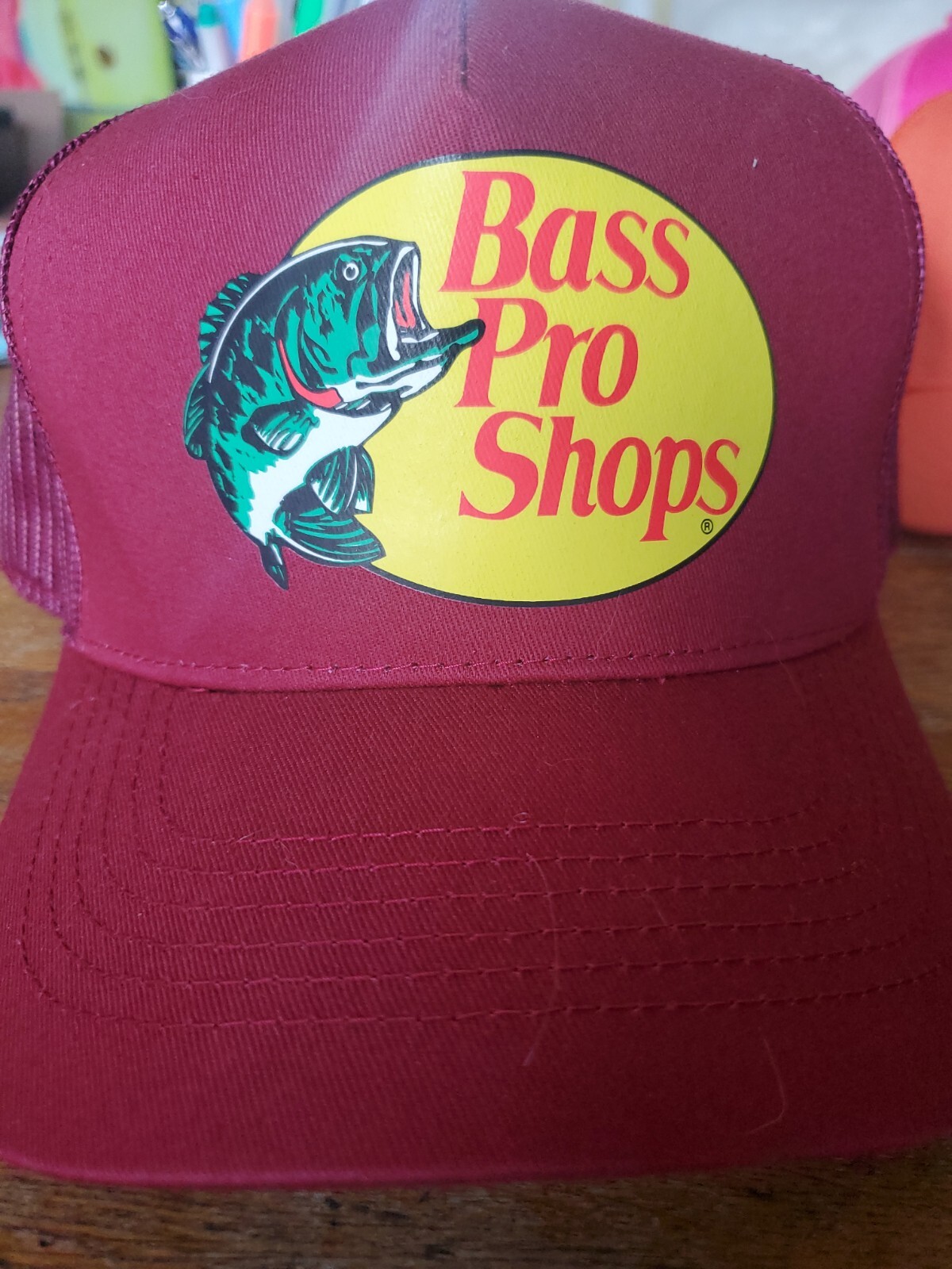 Bass Pro Shops Hat Outdoor Fishing Baseball Trucker Mesh Cap Adjustable