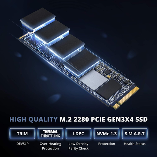1TB Nvme SSD Pcie M.2 2280 Gen 3X4 TLC Internal High Speed Read/Write up to 3400 - Picture 3 of 12