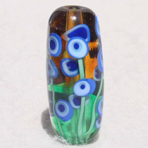ALIEN-GARDEN-Handmade-Art-Glass-Focal-Bead-Flaming-Fools-Lampwork-Art-Glass-SRA