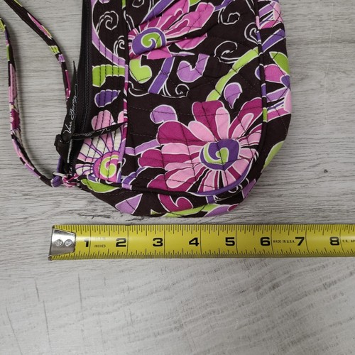 Bolso Bandolera Vera Bradley Tela Floral Marrón Rosa Pequeño Usado - Imagen 6 de 7