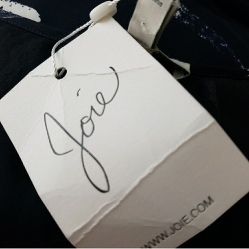 Joie Leniline Silk High-Low Tank, Size XS Red White Navy Swing Spaghetti Straps - Picture 8 of 9