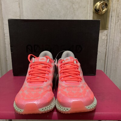 adidas 4D Run Signal Coral White Running Walking Shoes  display picture 1