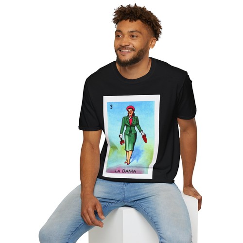 Camiseta Divertida La Dama Lotería Bingo Mexicano, Regalo Celebración - Camiseta Unisex - Imagen 10 de 42