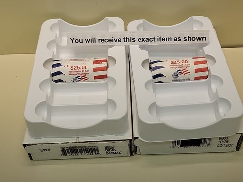 2007 GW3 & GW4 George Washington Presidential Dollar Rolls Original Mint Sets - Picture 13 of 17