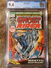 1973 Marvel Comics Ghost Rider 1 CGC 9.4. 1st Son of Satan.