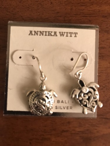 Annika Witt Sterling Silver .925 Earrings  Made in Bali Brand New - Bild 2 von 2