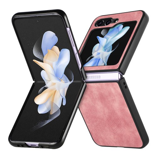 For Samsung Galaxy Z Flip 6 5 Minimalist Retro PU Leather Protective Cover Case - Picture 2 of 78