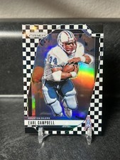 2024 Panini Prizm Earl Campbell Black and White Checker Houston Oilers #297 SP