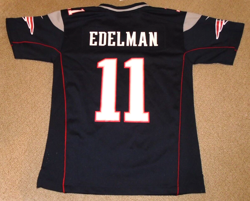 Patriots Julian Edelman 11 Super Bowl LIII 53 Patch Nike On Field Jersey Youth M - Picture 4 of 4