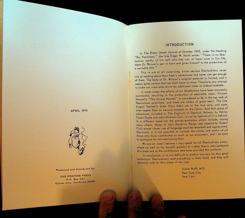 The Non-Canonical Sherlock Holmes Booklet 1975 - Picture 2 of 3