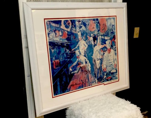 LeRoy Neiman signed, Serigraphy, framed, La Grande Cuisine/Large SIGNED - Picture 2 of 11