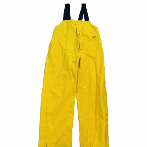 Workrite Gore-Tex Flame Resistant Breathable Rainwear Fabrics yellow bib overall - Picture 1 of 14