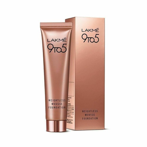 Lakme 9 to 5 Weightless Mousse Foundation - Rose Ivory 25 g Long Stay - Picture 1 of 3