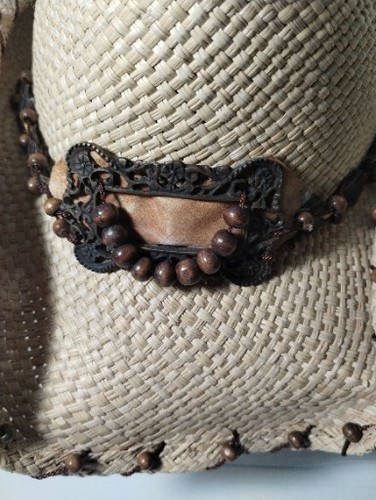 BULLHIDE MENS  FELT COWBOY HAT SIZE LARGE 3 1/2 " BRIM WESTERN NEW NATURAL COLOR - Picture 6 of 14