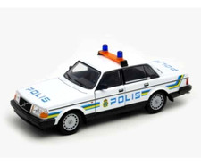 WELLY NEX 1/24 DIECAST VOLVO 240 GL 240GL SWEDISH POLICE 'POLIS' SWEDEN 1986