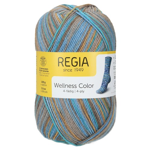100g Schachenmayr Regia Color 4-fädig / 4-fach Sockenwolle Stricken (69,90€/kg) - Bild 275 von 494