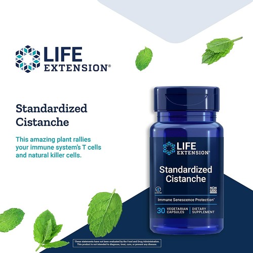 Life Extension Standardized Cistanche Immune & Cardiovascular Health Support 30C - Picture 4 of 7
