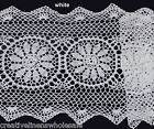 Creative Linens Handmade Crochet Lace Table Runner 14x54" White 100% Cotton