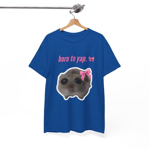 Born To Yap T-shirt Sad Hamster - Picture 30 of 40