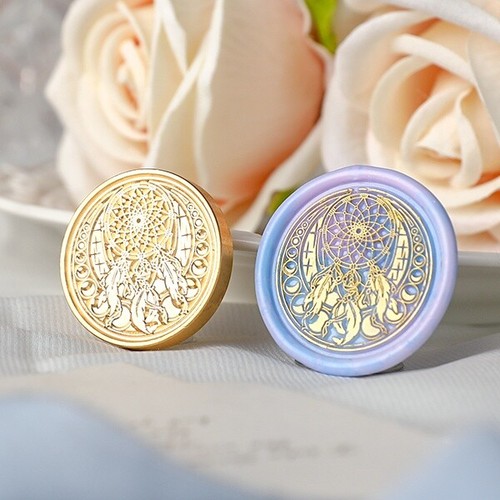 Vintage Wachssiegel Stempel Messing Kopf Ersatz, 3 cm groß mehrere Auswahlmöglichkeiten - Bild 10 von 32