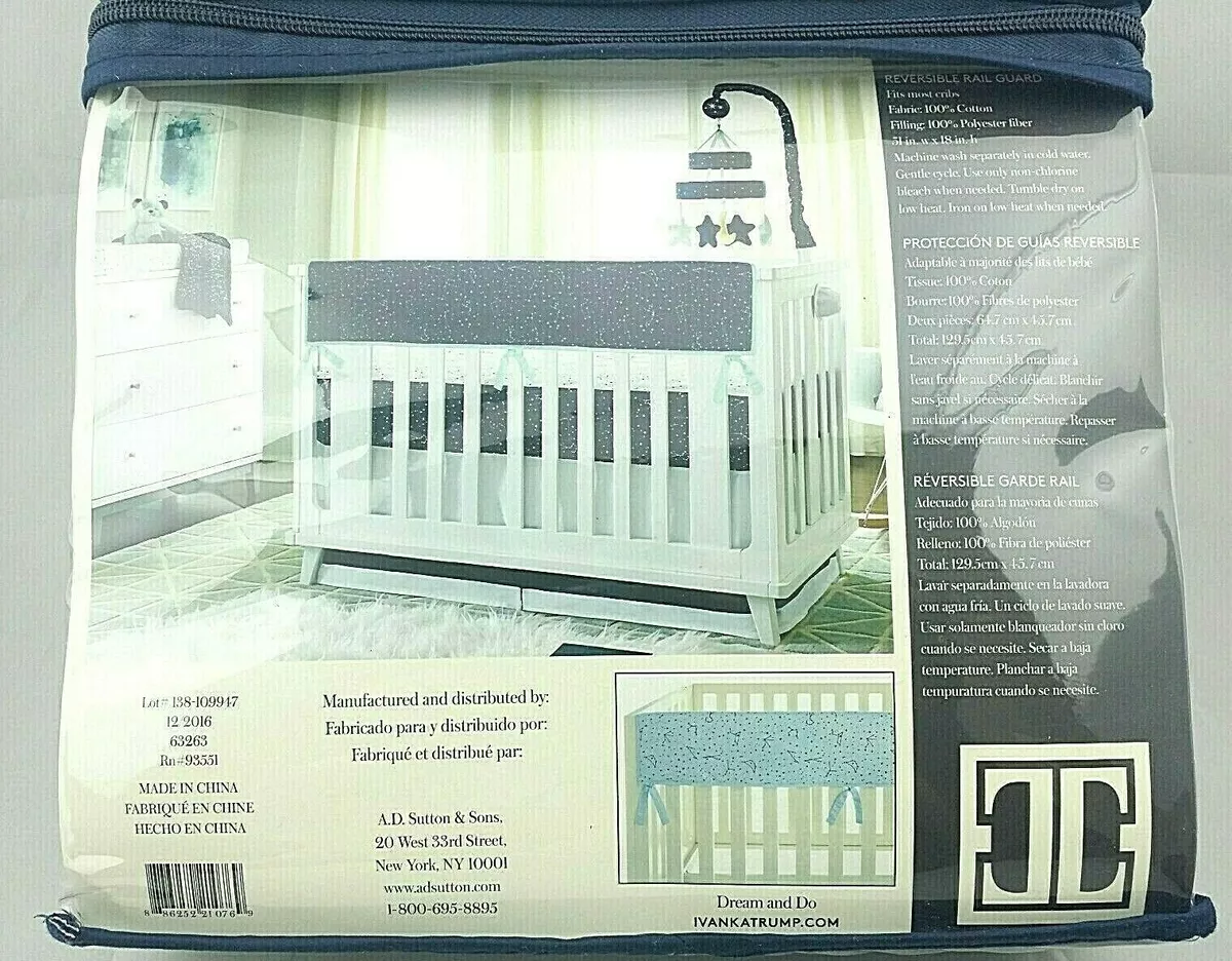 Ivanka Trump Stargazer Collection Baby Crib Reversible Rail Guard