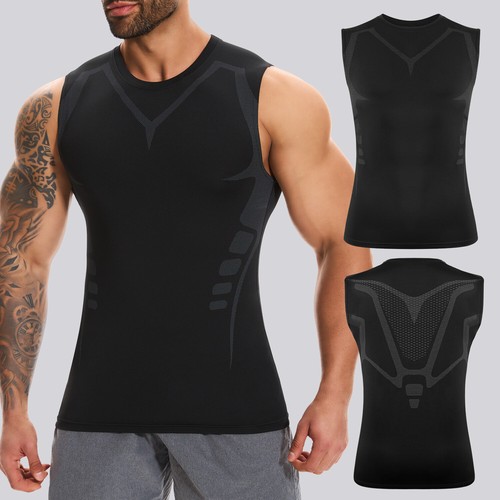 Chaleco sin mangas para hombre Fitness Correr Gimnasio Deporte Camiseta Prendas para el torso Chaleco deportivo EE. UU. - Imagen 14 de 32